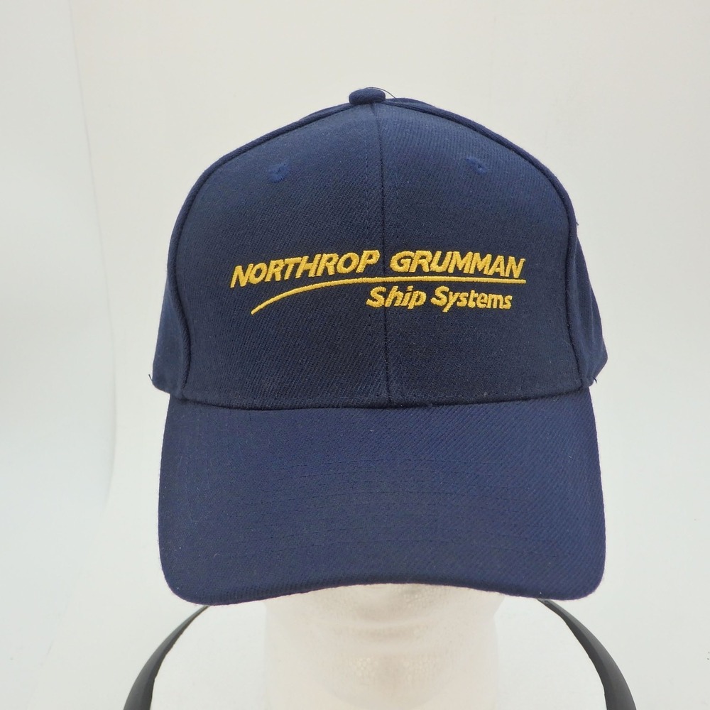 Vintage‎ Northrop Grumman Ship Systems Hat Cap Adult Adjustable Blue Hat Nissin